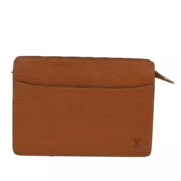 LOUIS VUITTON Epi Pochette Homme Clutch Bag Brown M52528 LV Auth th3897 - Picture 2 of 15